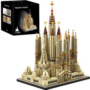BBTiloBrix Sagrada Família Church Architectural Building Block Set, 10328 Pieces Collectible Cathedral Model, Spain Landmark Construction Kit for Adults,Home Decor Gift for Architecture Enthusiasts