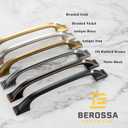 10 Pack Brushed Gold Cabinet Pulls 3-3/4 Inch Gold Cabinet Handles Gold Hardware for Kitchen Cabinets 8222 Drawers Bedroom Dresser Bathroom Vanity Cupboard