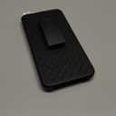 Ailiber for Samsung Galaxy S25 FE Case, Samsung S25 FE Belt Clip Case Holster with Tempered Glass Screen Protector, Swivel Kickstand Holder, Slim Shockproof Slide Shell Pouch Cell Phone Cover-Black