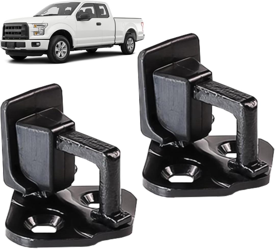 9L3Z-1522008-A 2PCs Door Lock Striker Pin Left Right Front Compatible With 1999-2016 Ford F-150 F-250 F-350 Super Duty F-450 F-550 Single Cab Or Crew Cab Latch Mechani Replaces 9L3Z1522008A
