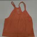 ODODOS Women's Crop Seamless Rib-Knit Camisole Crop Tank Top, Size: M/L