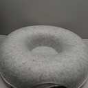 Large Cat Tunnel Bed for Indoor Cats with 3 Toys, Scratch Resistant Donut Cat Bed, Up to 30 Lbs (L 24x24x11, Light Grey)