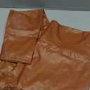 Everbellus Sexy Womens Faux Leather High Waisted Leggings (Large, Brown)