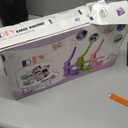 Square Magnet Button Maker Press Machine with 100 Sets Square Badge Making Supplies 2'' x 2'', Custom Fridge Badges  Ideal for Parties, Events, Business, School (Purple)