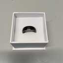T5577 or UID chip RFID Black Ceramics Smart Finger rewrite Ring 125KHZ/13.56MHZ Wear for Men or Women (T5577 125KHZ-20MM)