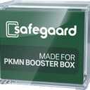 PKMN Booster Box Acrylic Display Protector Case - SafeStack Stackable System - Ultra Thick 8mm+5mm, Rounded Corners/Edges, Acid-Free, PVC-Free - Secure N52 Magnetic lid - Fits Booster Box (ENG)