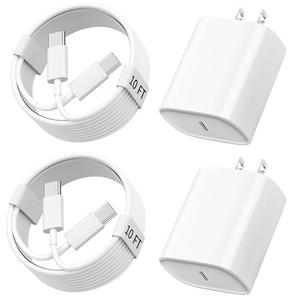 iPhone 17 16 15 Charger Fast Charging, 10 FT Long USB C Charger Cord with 20W Type C Fast Phone Charging Block for iPhone 17/17 Pro/17 Pro max/Air, for iPhone 16 15 Pro Max Plus, iPad, Android