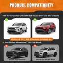 Hood Deflector Protector Compatible Toyota RAV4 2025 2019-2024 and RAV4 (Hybrid) SE/LE/XSE/XLE/Limited 2019-2024 with Hood Protector Cover Trim Exterior Accessories Bumper Guard Glossy Black