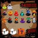 Capoda Halloween Advent Calendar 2025 with Horror Ducks Figures, 15 Days of Halloween Countdown Calendar Rubber Ducks for Adult Teens Kids Boys Girls October Surprise Gifts