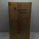 Worth 9 Gallon Tall Round Planters Set of 2-14" Dia x 21" H Stone Finish Flower Pots Indoor Decorative Container Garden Patio Unbreakable Beige