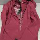 Zando Long Packable Rain Jacket Women Waterproof - Raincoat for Women Rain Coat with Hood Lightweight Outdoor Windbreaker (Medium, Wine Red)