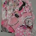 Pink Mouse Birthday Party Decorations Party Balloons, Pink Mouse Party Supplies Include Banner, Hanging Swirls, Foil Balloons, Cake Toppers, Cupcake Toppers, Tablecloth