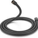 Cobbe 70" Shower Hose Extra Long, Handheld Shower Head Extension Hose Replacement with Gaskets & Sealing Tape, 304 Stainless Steel Hose for Bathroom, RV (Matte Black)