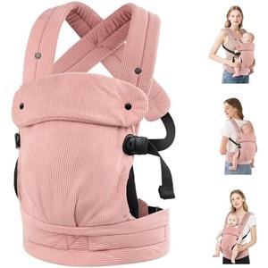 Baby Carrier Newborn to Toddler- Ergonomic,Cozy and Lightweight Infant Carrier for 7-40lbs,3 Carry Positions Newborn Carrier