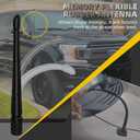 Universal Car Antenna Compatible with Ford Jeep JKU JLU Wrangler JK Rubicon Sahara Gladiator 2007-2024, Designed for Optimized FM/AM Reception, Flexible Rubber Antenna Replacement, (2in1,7&13IN)