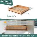 Pull Out Drawers for Kitchen Cabinets, Fully Assembled Wood Cabinet Pull Out Drawer, Pull Out Cabinet Organizer, Fast and Easy DIY Installation, 25”W x 21”D