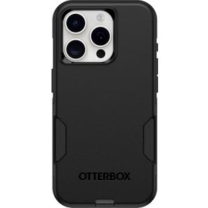 OtterBox iPhone 15 Pro (Only) Commuter Series Case - Black, Slim & Tough, Pocket-Friendly, with Port Protection