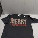 Merry Christmas Leopard Santa Hat Cheetah Print Xmas Pajamas T-Shirt Size M