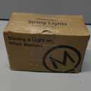 Minetom Star String Lights Battery Operated - 17 ft 50 LED Star Fairy String Lights with Timer, Waterproof for Indoor Bedroom Tent Loft Bed Patio Party Wedding Ramadan Decorations, Warm White