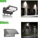 Rotatable LED Wall Pack Light with Dusk to Dawn Photocell, 120W 16800LM 600-800W HPS/HID Equiv., 5000K Daylight ETL Commercial Outdoor Security Lighting for Warehouse, Entrance, Parking, Garage