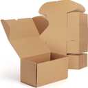 RLAVBL 11x6x6 Inches Shipping Boxes Set of 20, Brown Small Corrugated Cardboard Box, Mailer Boxes for Packing Small Business (11x6x6, Brown)