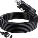 UBeesize Starlink Mini Cable, 10FT Cigarette Lighter to DC Cable, Starlink Mini Accessories Power Cord 12V-24V Waterproof 18AWG Copper Wire Car Charger Adapter for RV, Truck, Boat and Outdoor Use