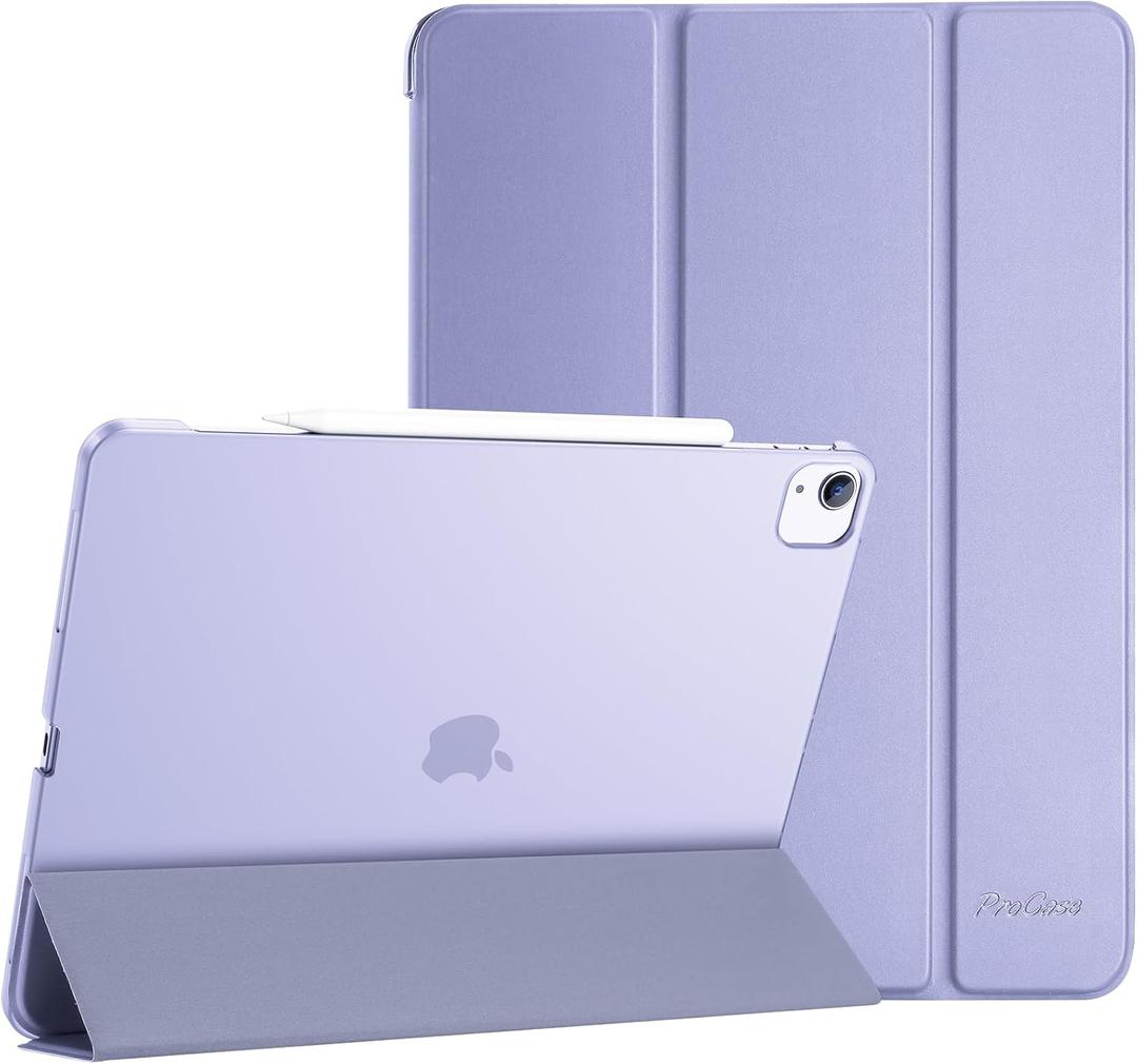ProCase Smart Case for iPad Pro 12.9 2022/2021/2020/2018, Slim Stand Hard Back Shell Smart Cover for iPad Pro 12.9" 6th Gen/5th Gen/4th Gen/3rd Gen -Purple