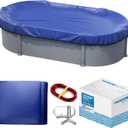 Yankee Pool Cover for Oval Pool | 16 x 32-ft | Oval Winter Pool Cover for Above Ground Pools | Extra Thick & Durable, UV-Resistant | Above-Ground Pool Protection