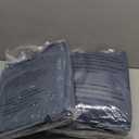 Geniospin Queen Comforter Set - 7 Pieces Comforter Queen Size, Soft Solid Bedding Set for All Season, Textured Bed in a Bag with Sheets, Pillowcases & Shams (Navy Blue, 90''x90'')