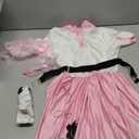 PARTTELY Poodle Skirt, 50s Outfit for Girls, 5PC 1950's Sock Hop Costume with Glasses,Waistband,Scarf and Sock for Halloween (11-12Y)