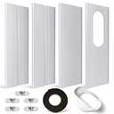 YoleShy Portable Air Conditioner Window Kit with Coupler Adjustable Window Seal for AC Unit, Sliding AC Vent Kit for 5 inches Exhaust Hose