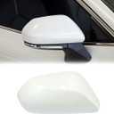 Car Side Rearview Mirror Cap Cover Trim for Toyota Camry 2018 2019 2020 2021 2022 2023 Replacement (Only FIT with Singal Light Type) (Pearl White, Right Passenger Side)