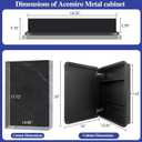 16" x 20" Bathroom Medicine Cabinet with Mirror Door, Brushed Nickel Stainless Steel Frame, Recessed or Surface Mounted,Storage Cabinet with Adjustable Metal Shelves,Upgraded Version