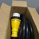 25FT 50 Amp Generator Cord, NEMA 14-50P/SS2-50R Heavy-Duty 4 Conductors Cable, Pure Copper STW RV Extension Cord, Female Plug with Twist Lock, Suitable for RV or Camper, ETL Listed