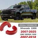 Tow Hook Covers Compatible with Chevy Silverado 1500 2007-2025, Hitch Cover Front Car Tow Hooks Compatible with GMC Sierra 1500 2007-2018 Chevrolet Silverado 1500 Accessories 2007-2025 (Black)