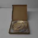 2 Set Stainless Steel Cupcake Stand, Gold Metal Serving Tray Cake Holder Cake Display Stand for Holiday Dessert Table Decorations Birthday Party Wedding (3 Tier x 2)