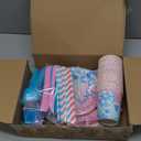 Avezano 192 Pcs Gender Reveal Party Decorations Boy or Girl Plates Napkins Cups Blue and Pink Gender Reveal Party Tableware Set Serve 24