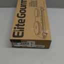 Elite Gourmet EDB302BF Countertop Double Cast Iron Burner, 1500 Watts Electric Hot Plate, Temperature Controls, Power Indicator Lights, Easy to Clean, Black