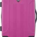 Travelers Club Chicago Hardside Expandable Spinner Luggage, Fuchsia, 22" Carry-On