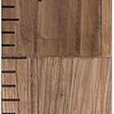 Kate and Laurel Growth Chart 6.5' Wood Wall Ruler, Rustic Brown (72L" x 8W")