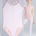 LingTing Leotards for Girls Double Strap Leotard for Gymnastic, Dance,Ballet (5-6 Years)