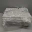 5 Pack Stackable Closet Storage Basket  Stackable Storage Bins, Multifunctional & Foldable Closet Organizer Waterproof, Wardrobe Cupboard SpaceSaving Hat Storage Drawer Organizer, White