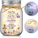 Christian Gift for Women Mason Jar Light Bible Friendship Birthday Gift for Women Friend Lighted Mason Jar with 2 Pcs LED Home Decoration for Bestie BFF Friend(Bible)
