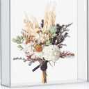 8x8 Shadow Box Frame, DIY Tabletop Display Case, All Clear Memory Box for Dried Flowers/Wedding/Party/Shop Decor, Open Box Only, NO Back Slot for Slip Picture(8x8x2)