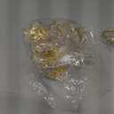 KPOSIYA Set of 12 Leaf Napkin Rings Metal Gold Napkin Holder Table Napkin Rings for Thanksgiving Day Christmas Dinning Table Parties Everyday (Ye Zi-Gold 12)