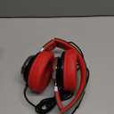 Over Ear Headphones Wired, AC01 Corded Stereo Headsets with Microphone Volume Control for Adults Teens Kids 3.5mm Jack for Chromebooks, Laptop, Computer, Tablets, Travel (Black Red)