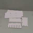 Unomor 1set Adjustable Drawer Dividers Organizer for Kitchen and Closet Easy to Use Plastic Partition for Makeup Office Supplies and More Stackable Design