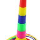 Ogrmar 18" Colorful Plastic Sport Ring Toss Game Set for Kids