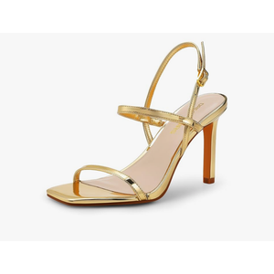 DREAM PAIRS Women’s Slingback Heels High Stilettos Open Square Toe Ankle Strap Pumps Sexy Comfort Strappy Dress Shoes Wedding Bridal Heeled Sandals 9 Size