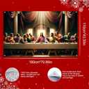 2 x Nativity Scene Banner 7143 Inches Merry Christmas Manger Scene Banner Religious Christian Backdrop for Church Indoor Outdoor Christmas Backdrop Nativity Background Holiday Decoration